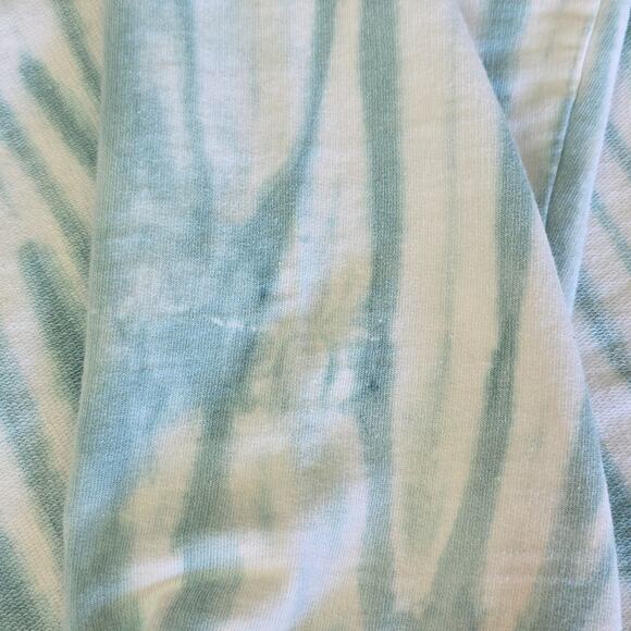 Wildflour Womens Sz XL Green and White Tie-Dye Beachy Resort Wear Tee Shirt Top - Picture 7 of 11